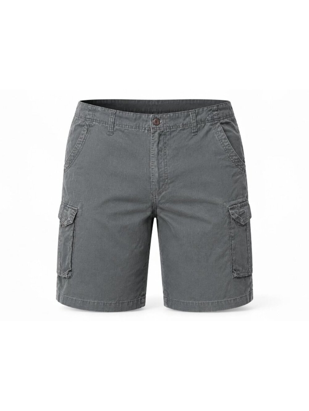 Beverly Hills Polo Club Mens Gray Cargo Shorts Size 36 Relaxed Fit Casual Style